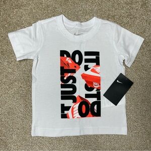 ❌SOLD❌NEW Boy's Nike "Just Do It" Graphic T-Shirt (White) Size 2T
